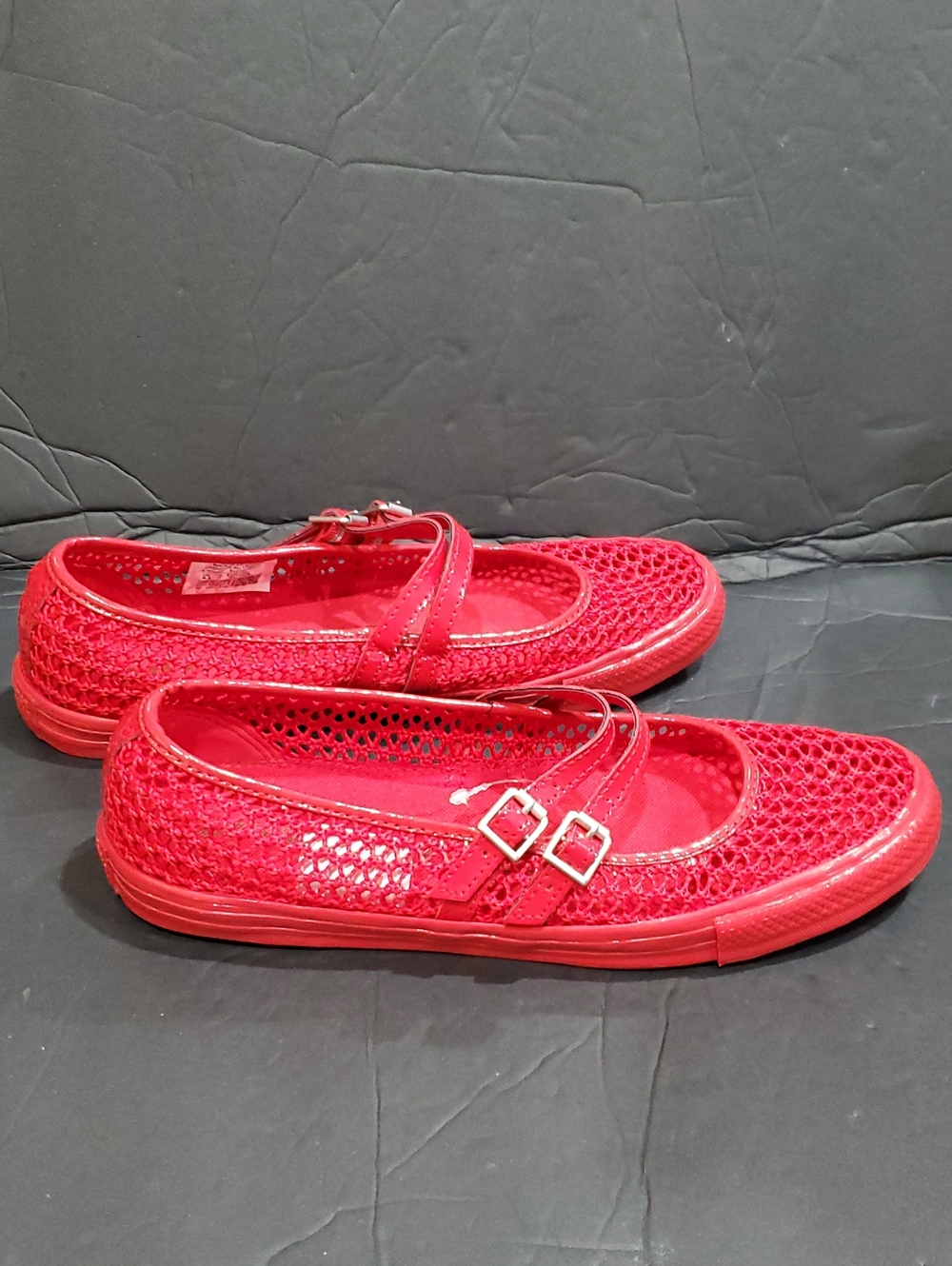 Converse Chuck Taylor All Star Red Dainty Mary Jane mesh net shoe size 9.5 NEW